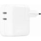 35W Power Adapter voor Apple - 2x USB-C - Wit