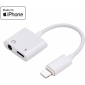 Audio iPhone splitter -  Jack 3,5 mm en Lightning