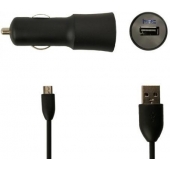 Autolader HTC Micro-USB 1 Ampere - Origineel - Zwart