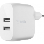 Belkin USB-A Adapter Dual - 24 Watt - Wit