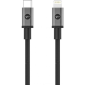 Mophie USB-C naar Lightning kabel - Zwart - Nylon - 1 Meter