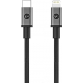 Mophie USB-C naar Lightning kabel - Zwart - Nylon - 1 Meter