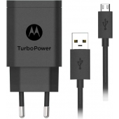 Motorola Turbo snellader 15W Zwart - Micro-USB - 100CM - Origineel