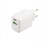 Musthavz 2 Poort Power Delivery Thuislader - USB-A + USB-C - 20W - Wit