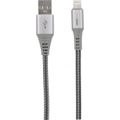 Musthavz USB-A naar Lightning Nylon Kabel - 1 Meter