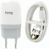 Oplader HTC Micro USB 1 Ampere 100 CM - Origineel - Wit