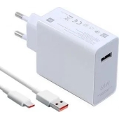 Xiaomi USB lader fast charger 65W - MDY-11-ED + 6A USB-C kabel